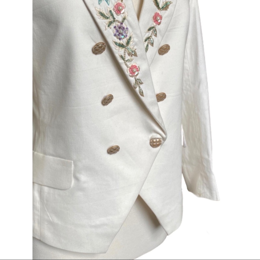 Hand embroidered double press jacket - Picture 6 of 8